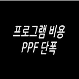 프로그램 비용 ppf 단폭